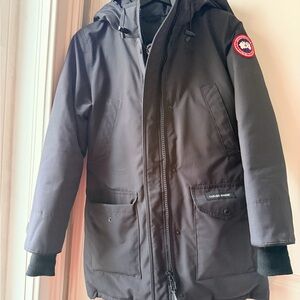 Canada Goose Navy trillium fur Hooded Jacket